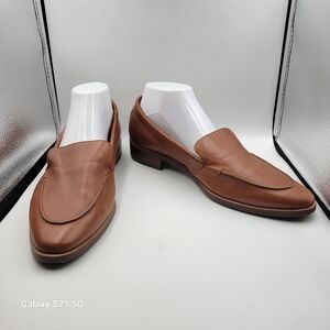 Aerosoles Brown Leather East Side Slip-On Loafers Sz 10.5